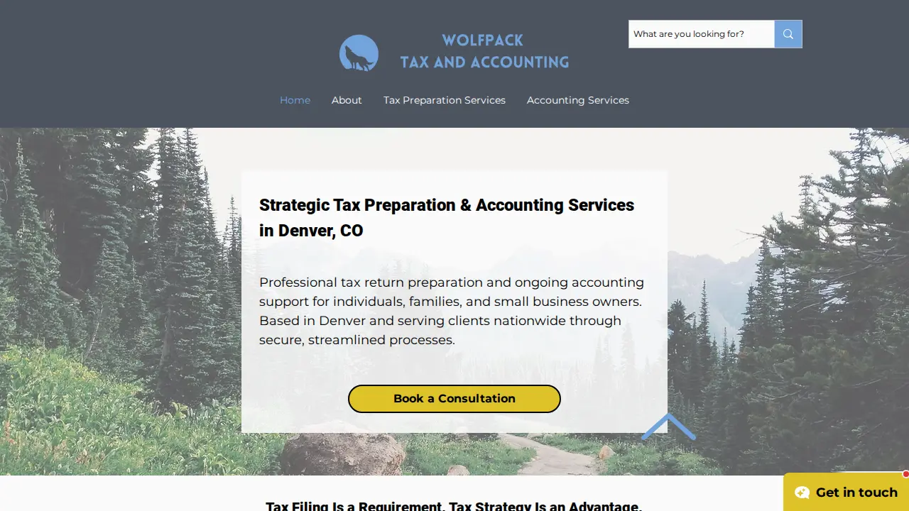 Wolfpack Tax & Accounting page