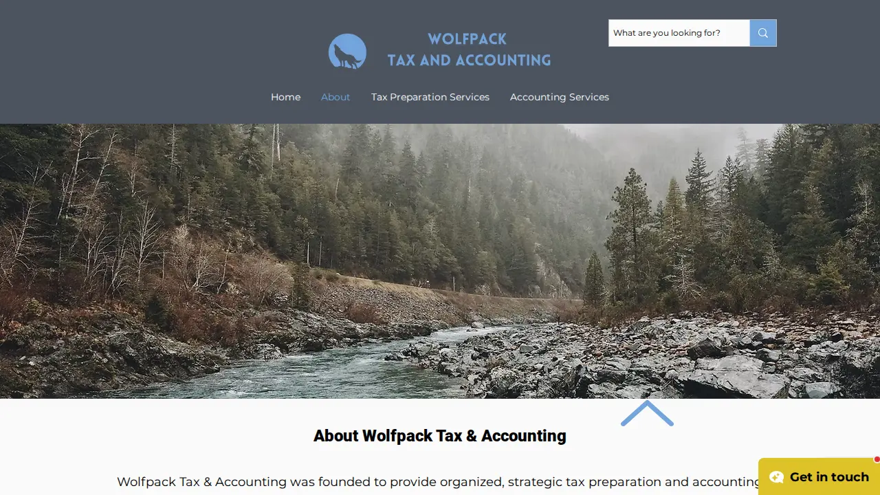 Wolfpack Tax & Accounting page