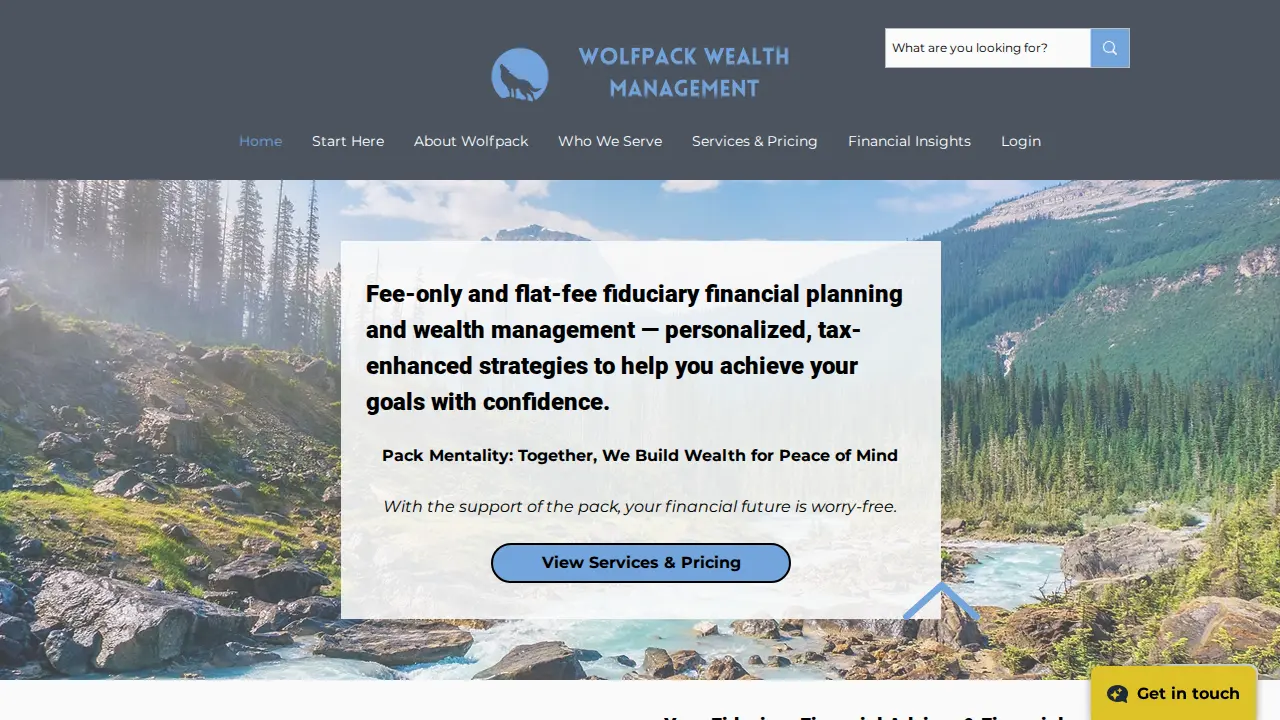 Wolfpack Wealth Management | Leyder Murillo, CFP® – Fee-Only Fiduciary Financial Planner website