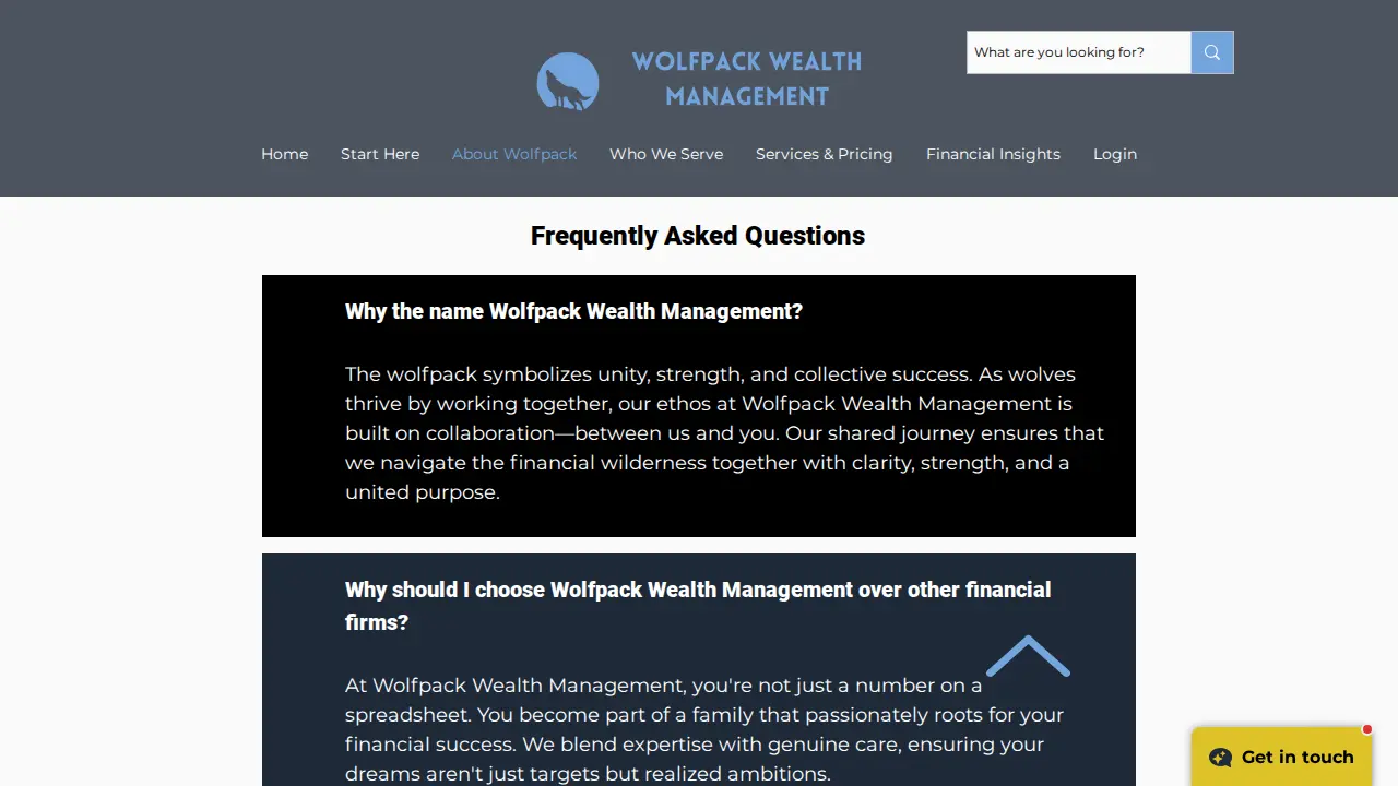 Wolfpack Wealth Management | Leyder Murillo, CFP® – Fee-Only Fiduciary Financial Planner page