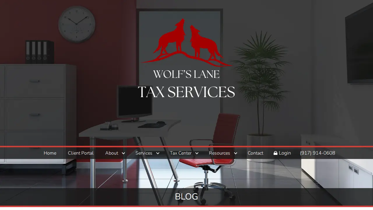 Wolf's Lane Tax Services page