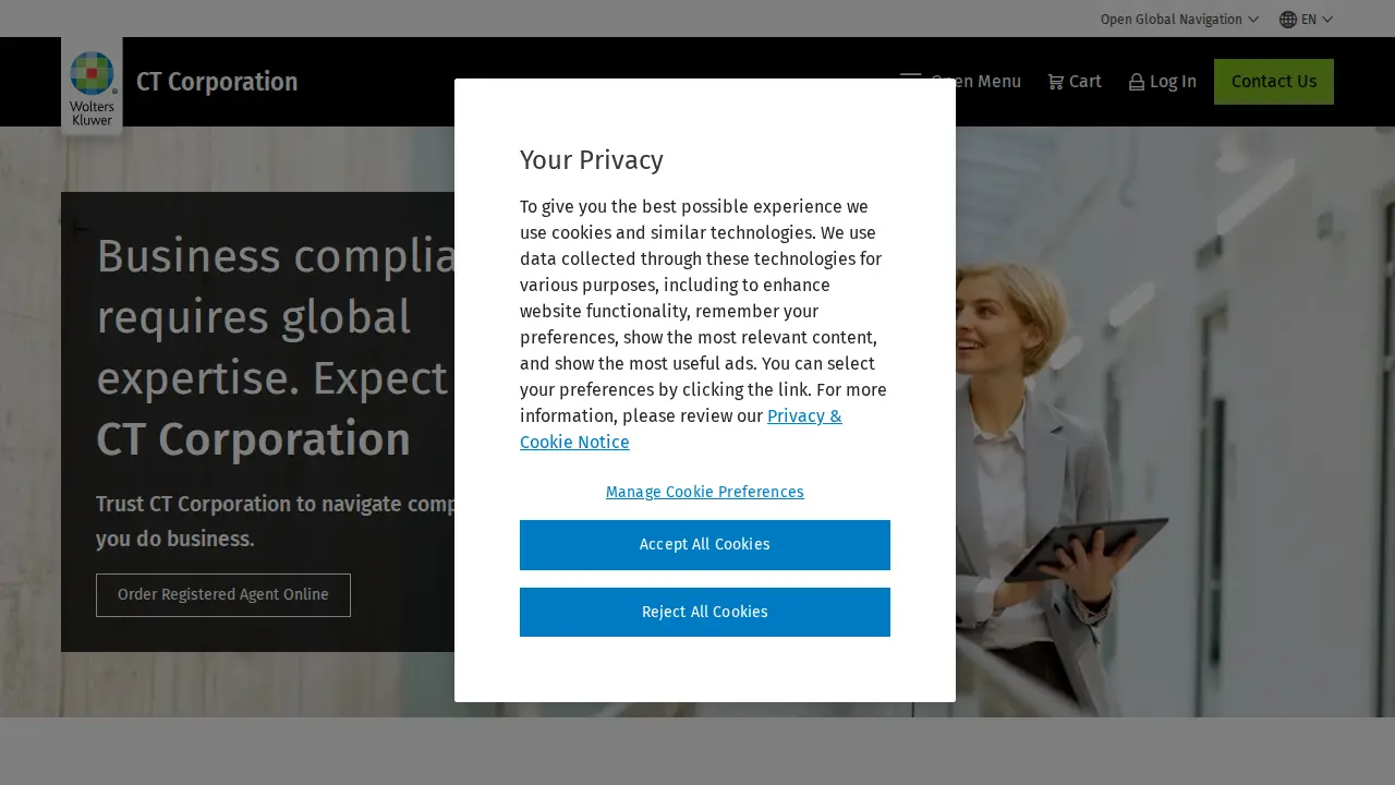 C T Corporation System website