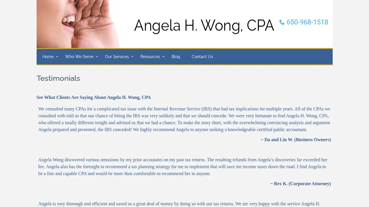Angela Wong, CPA page
