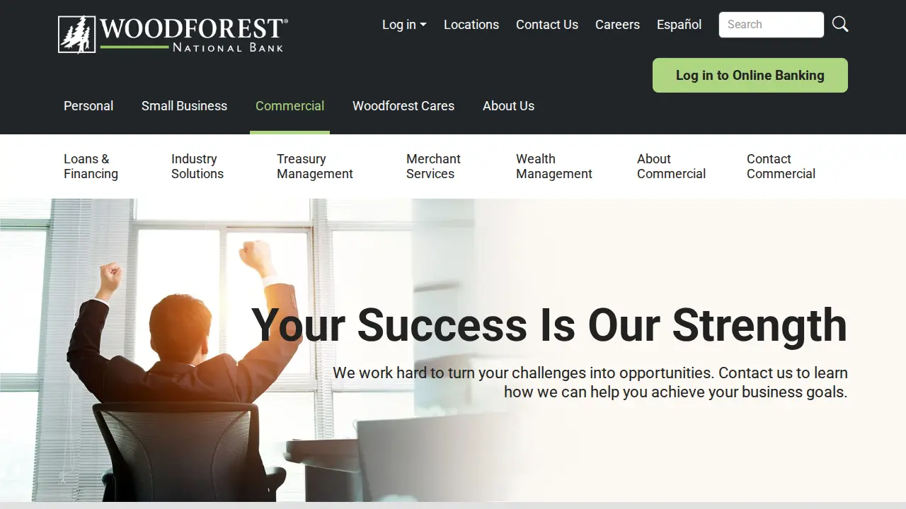 Woodforest National Bank page