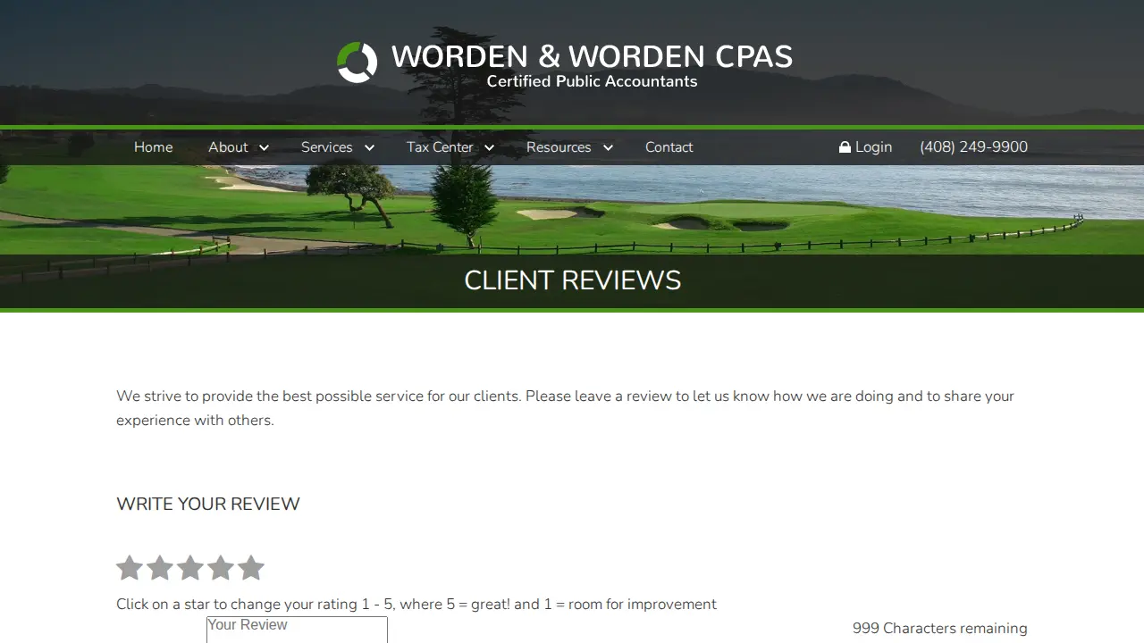 Worden & Worden CPAs page