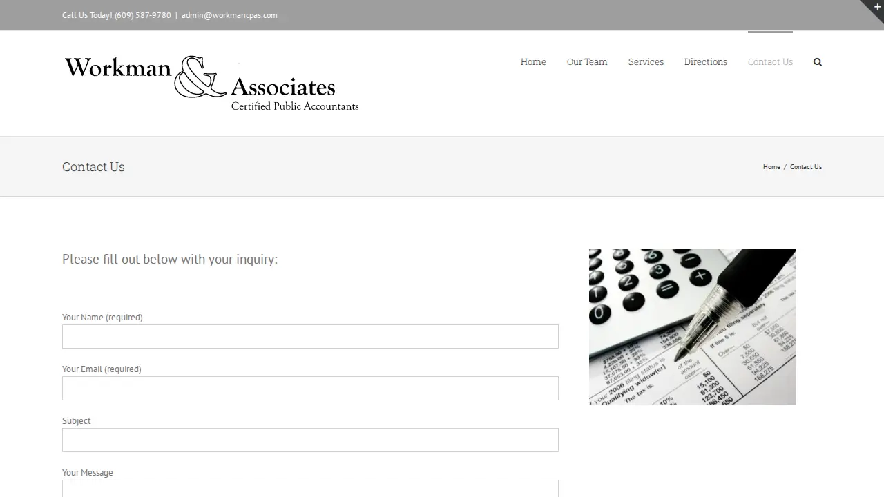 Workman & Associates page