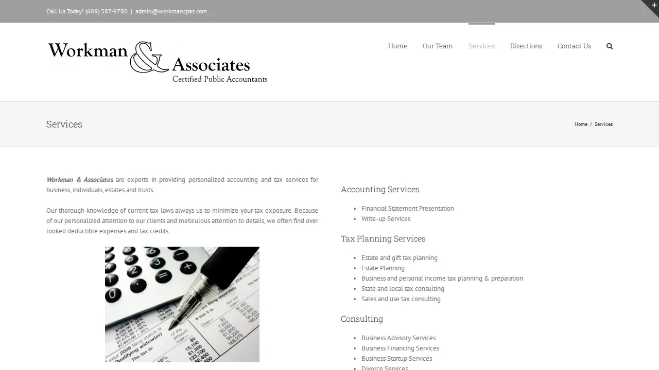 Workman & Associates page