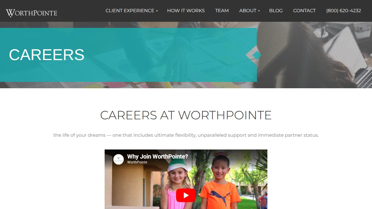 WorthPointe Financial Planners page