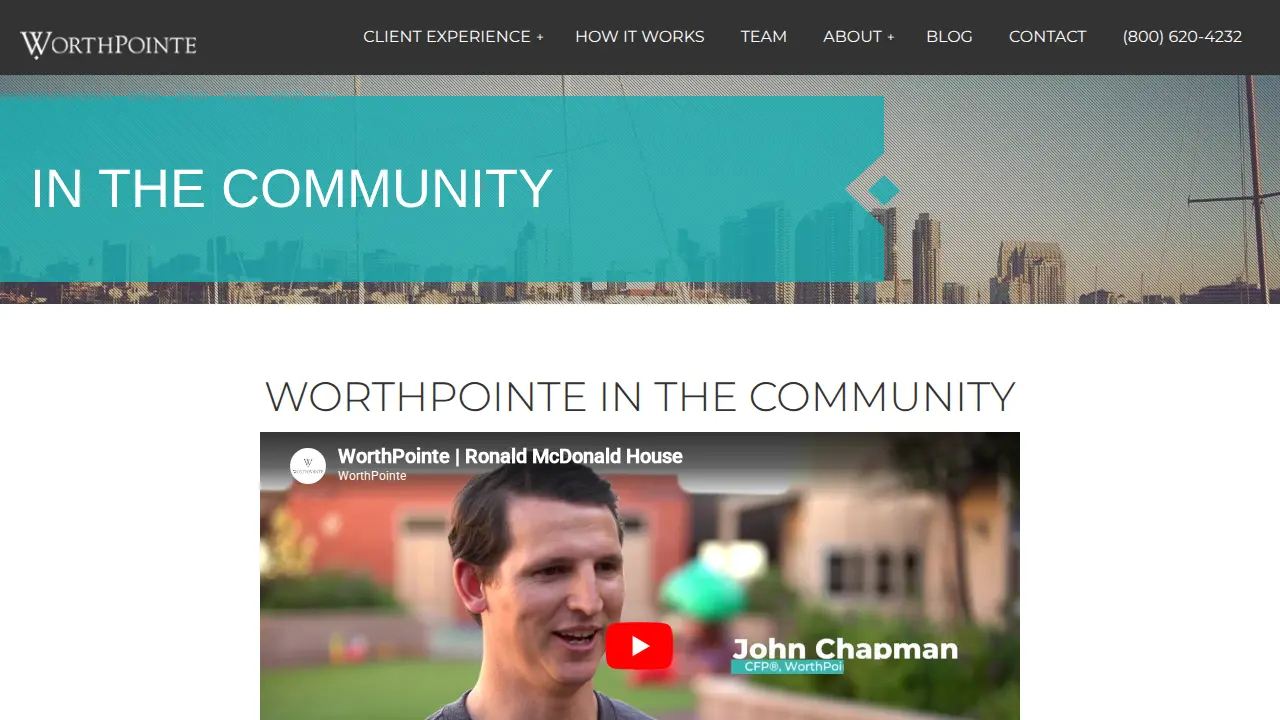 WorthPointe Financial Planners page
