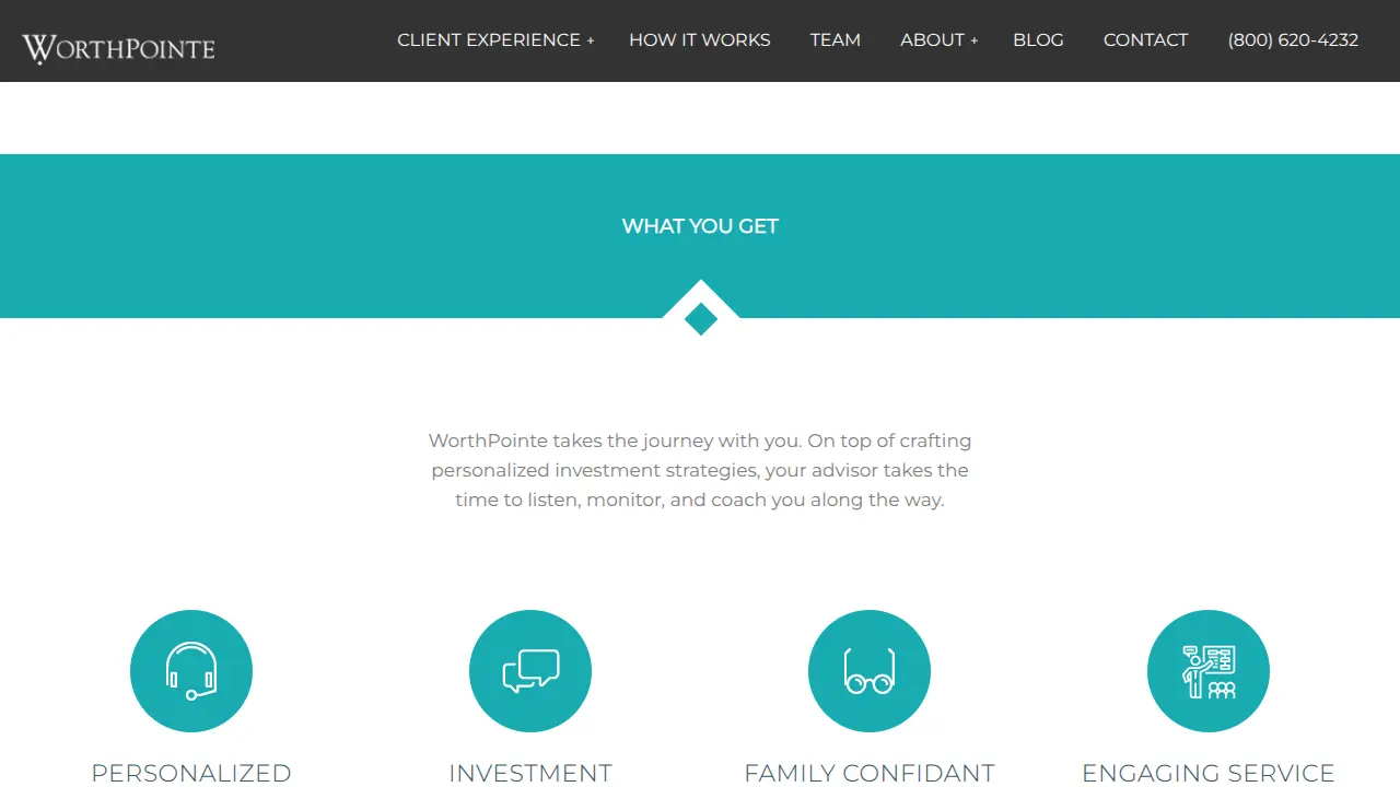 WorthPointe Financial Planners page