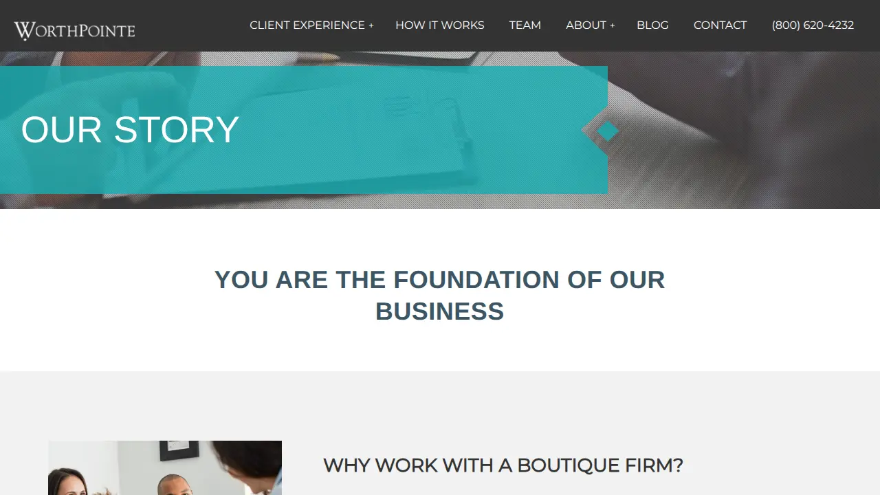 WorthPointe Financial Planners page