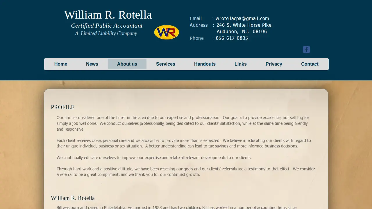 William R Rotella page