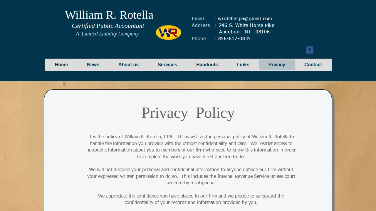 William R Rotella page