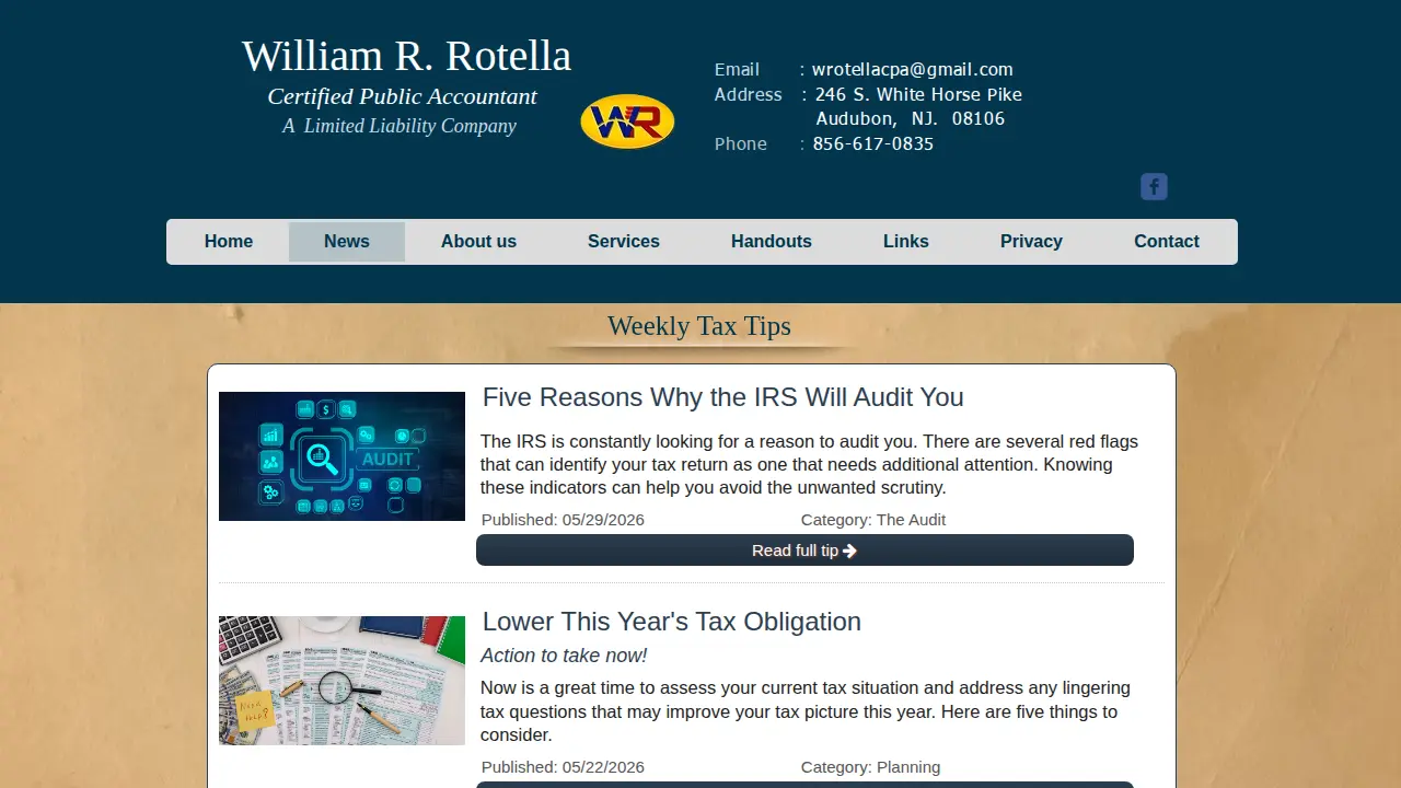 William R Rotella page