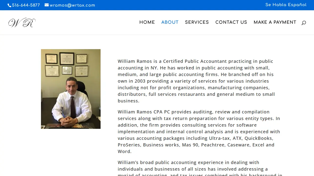 William Ramos CPA PC page