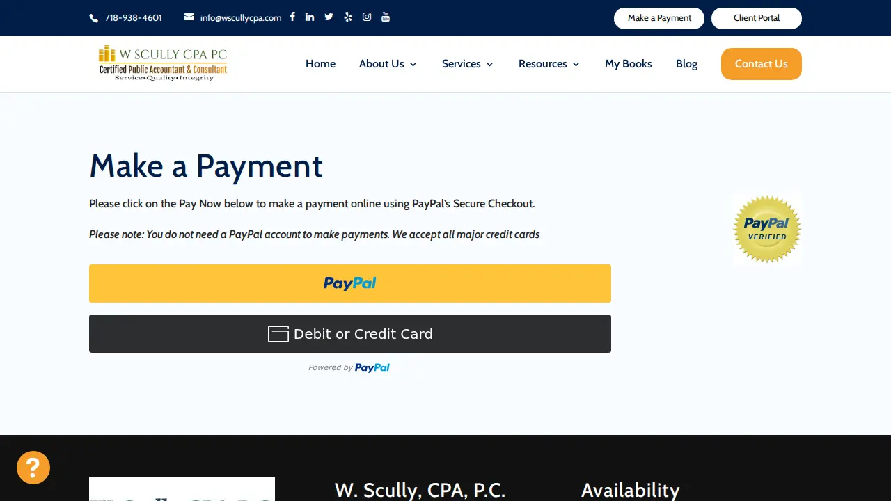 W SCULLY CPA PC page