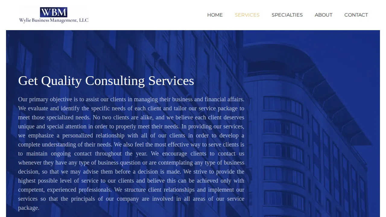Wylie Business Management, LLC page