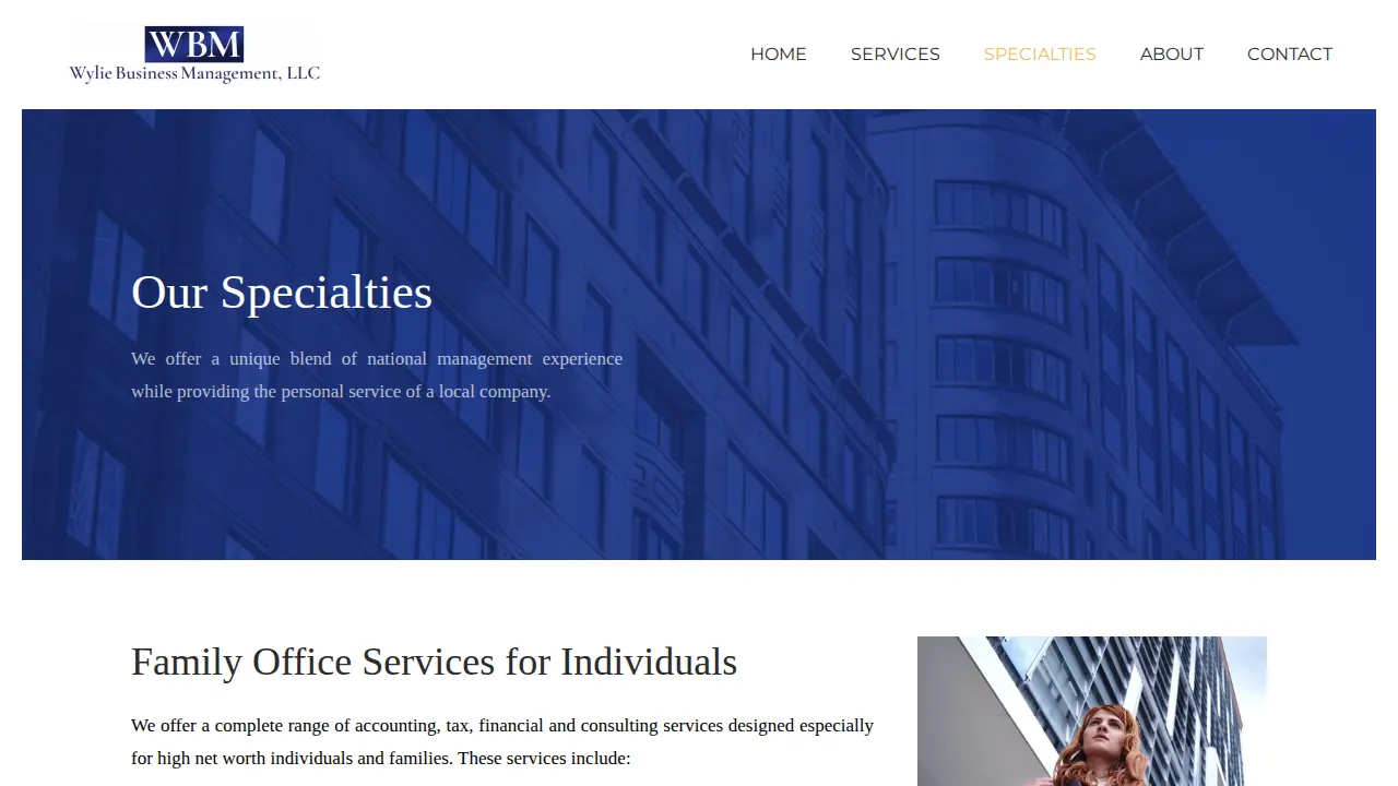 Wylie Business Management, LLC page
