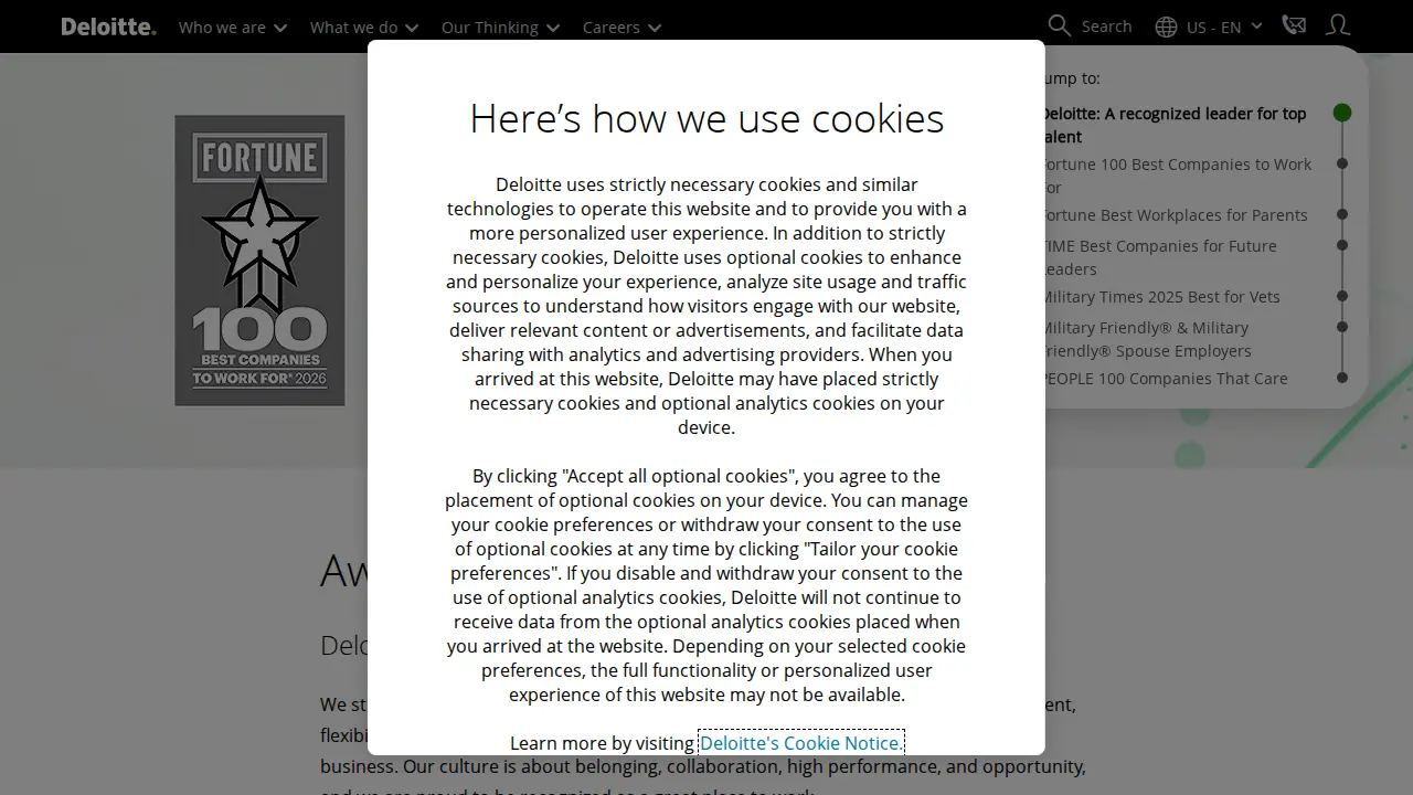 Deloitte page