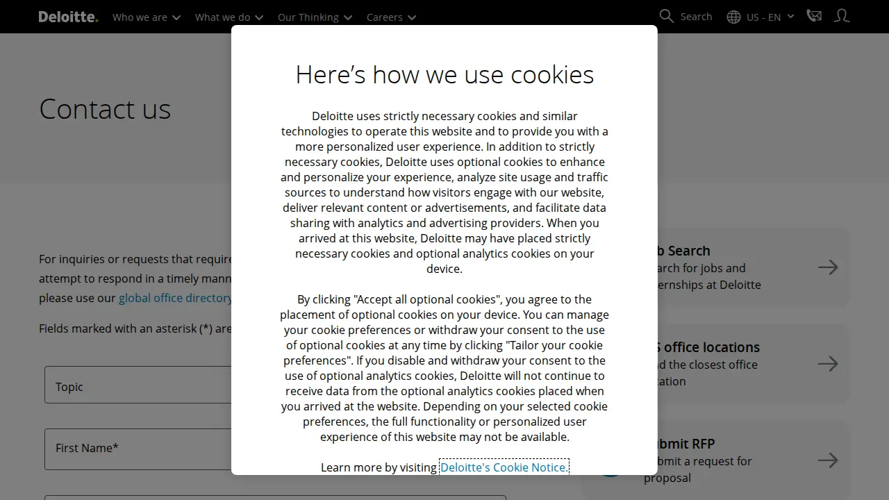 Deloitte page