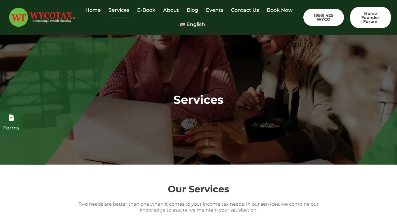 WYCOTAX - Income Tax, Bookkeeping & Payroll Company page