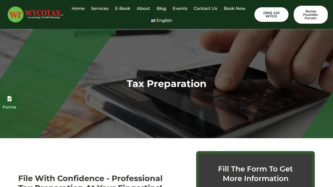 WYCOTAX - Income Tax, Bookkeeping & Payroll Company page