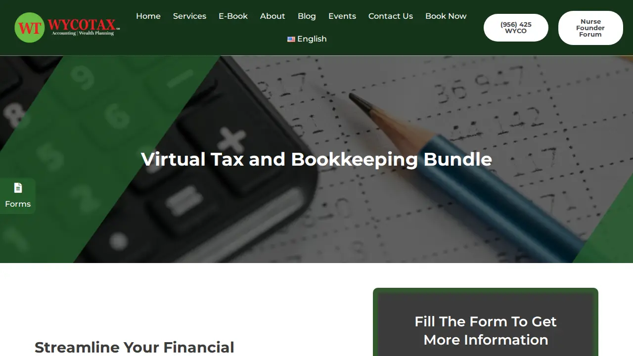WYCOTAX - Income Tax, Bookkeeping & Payroll Company page