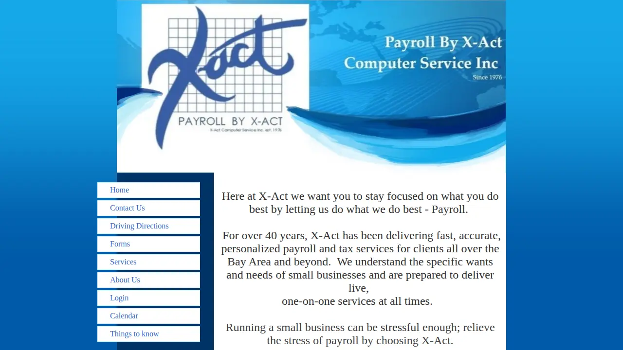 Payroll by X-Act Computer Service Inc.