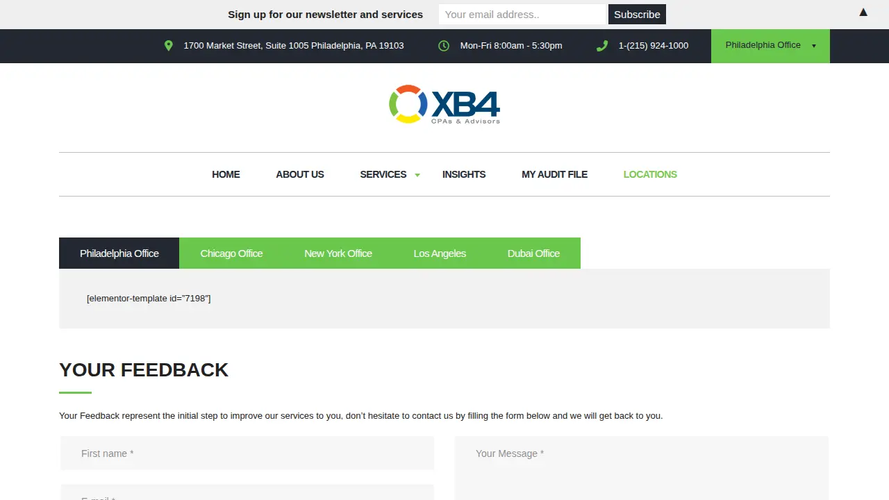 XB4, PC (CPAs & Advisors) page