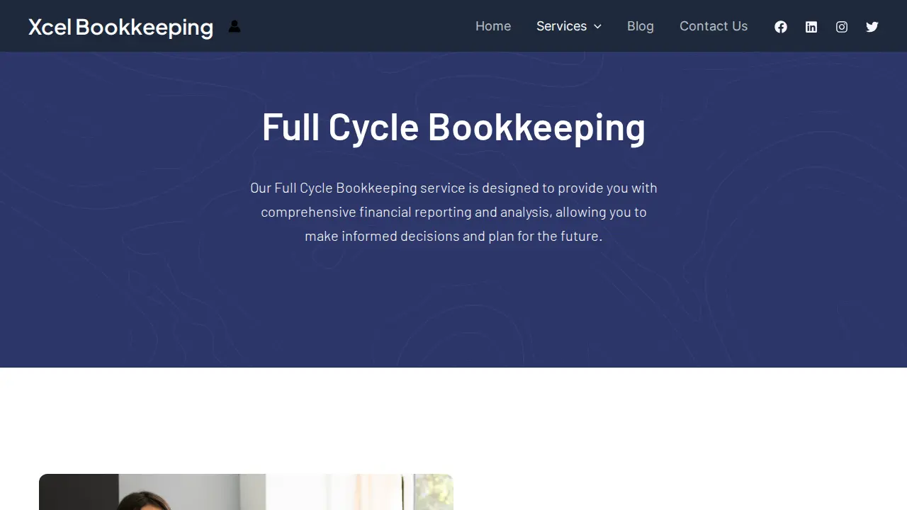 Xcel Bookkeeping and Tax Services Inc. page