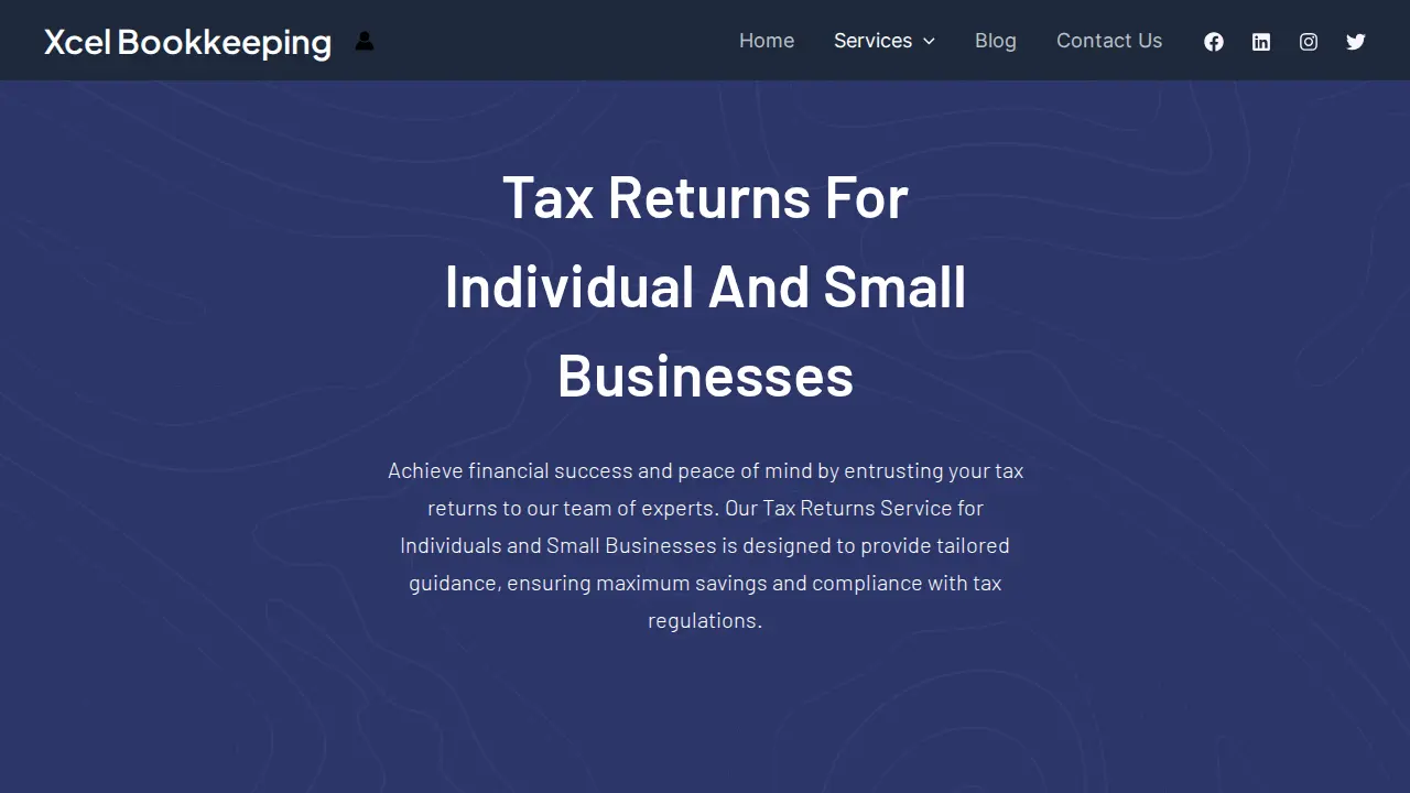 Xcel Bookkeeping and Tax Services Inc. page