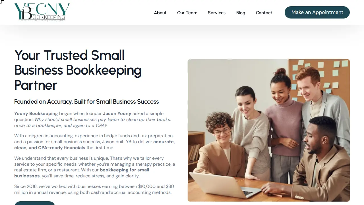 Yecny Bookkeeping LLC page