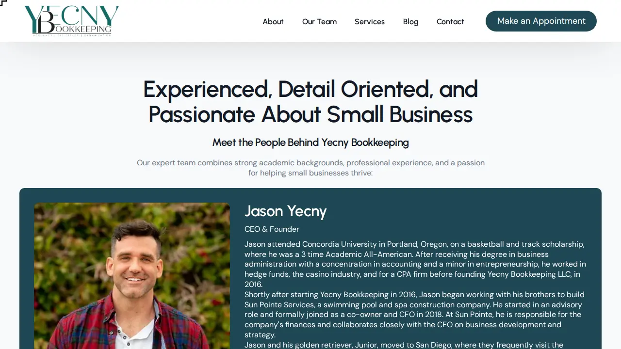 Yecny Bookkeeping LLC page