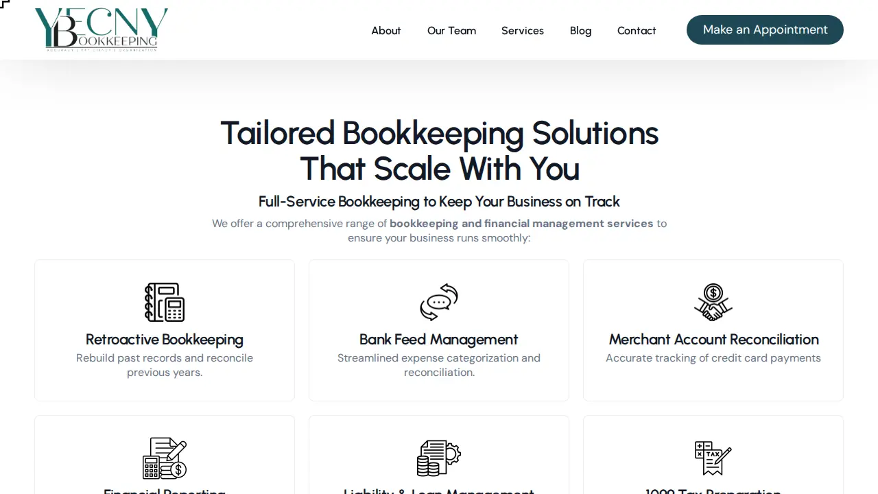 Yecny Bookkeeping LLC page
