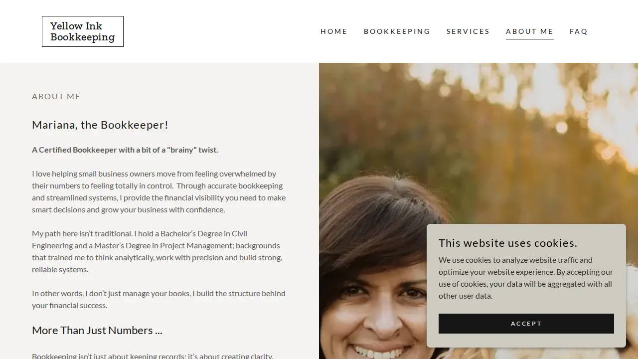 Yellow Ink Bookkeeping LLC page