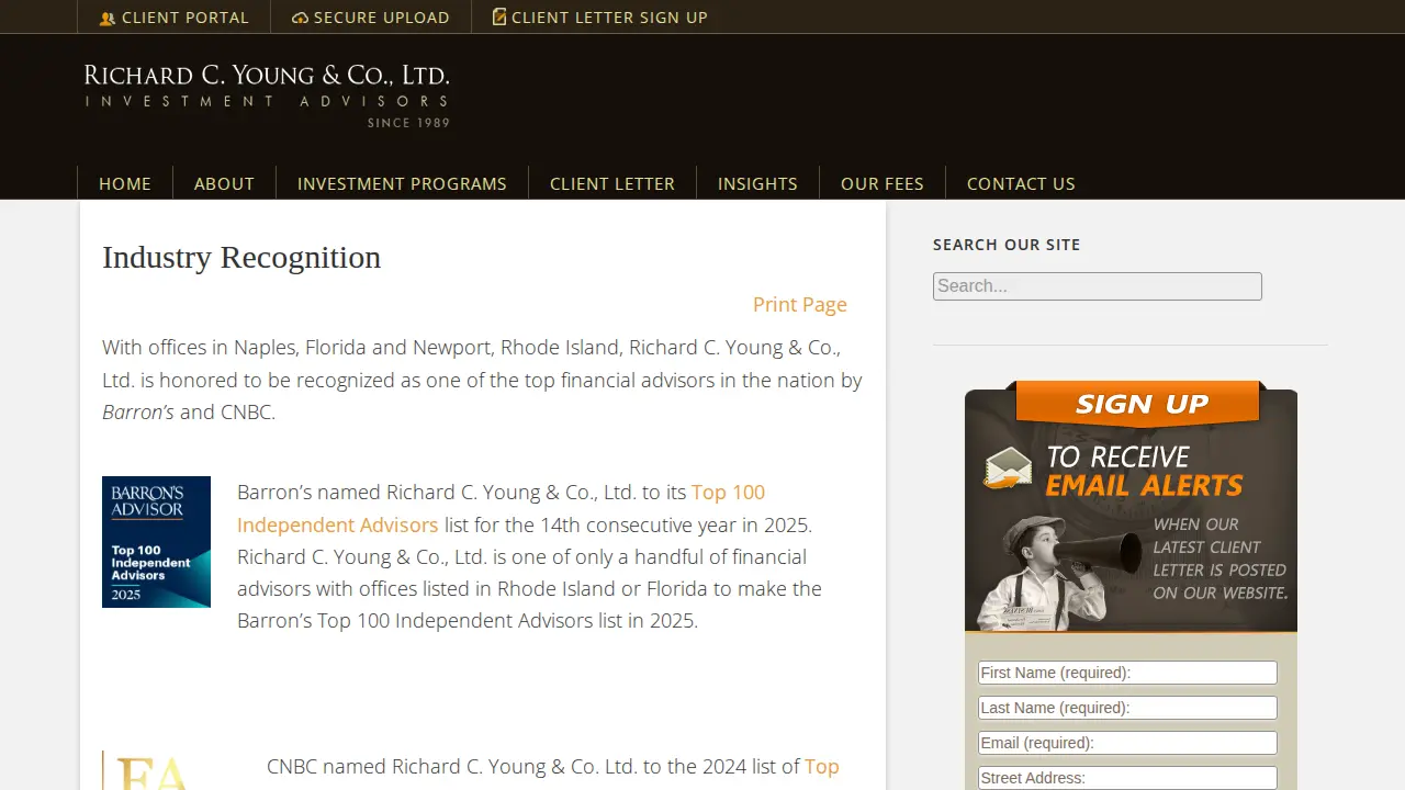 Richard C. Young & Co., Ltd. page