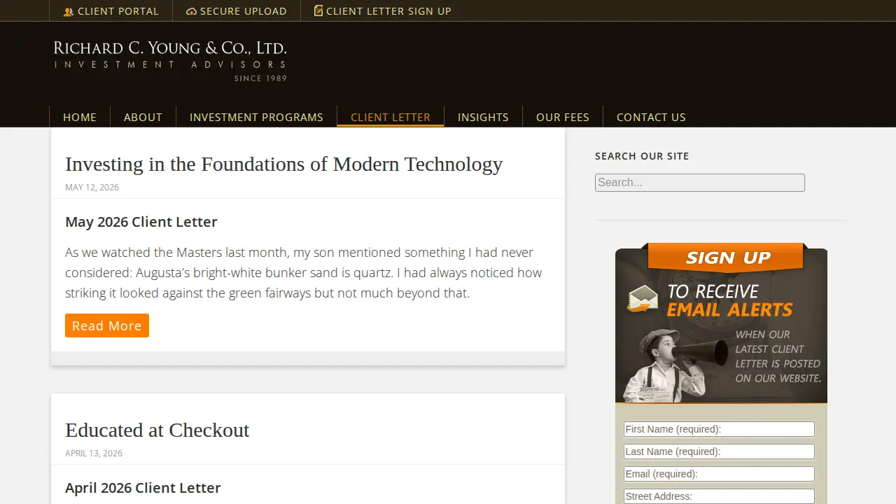 Richard C. Young & Co., Ltd. page