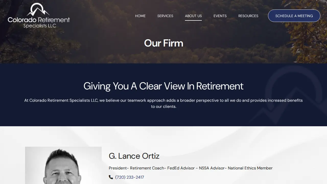 Colorado Retirement Specialists LLC page