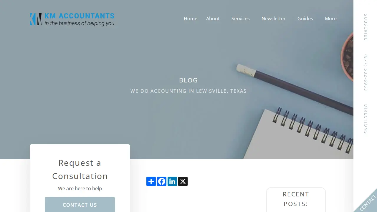 KM Accountants LLC page