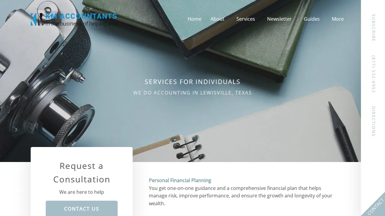 KM Accountants LLC page