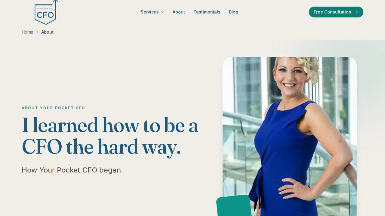 Your Pocket CFO page