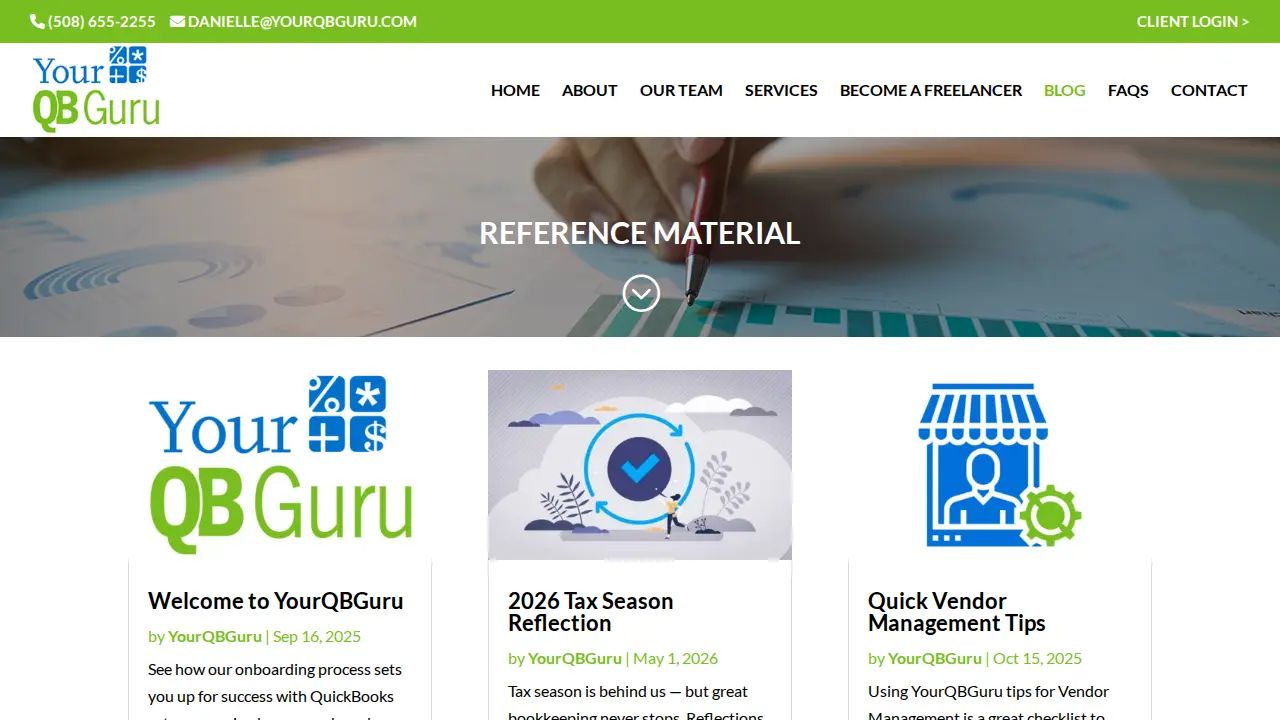 YourQBGuru, Inc page