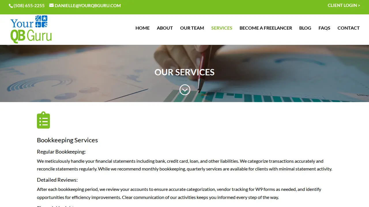 YourQBGuru, Inc page