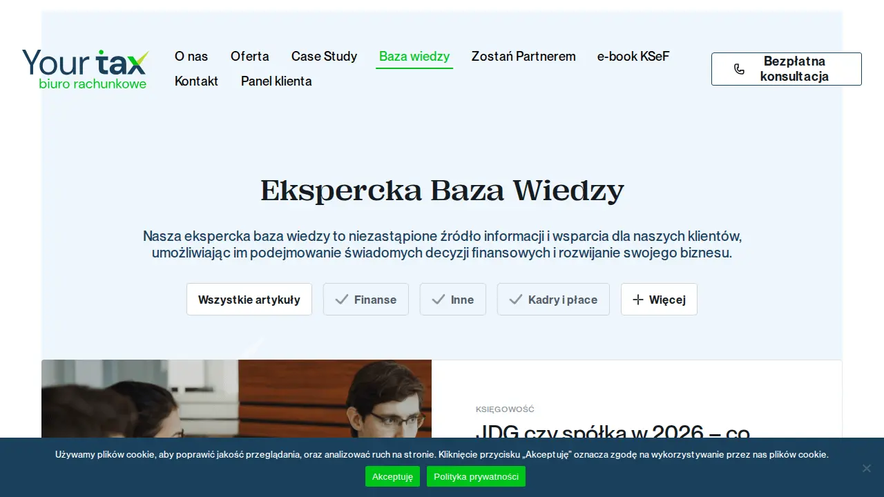 Your Tax Biuro Rachunkowe Sp. z o.o. page