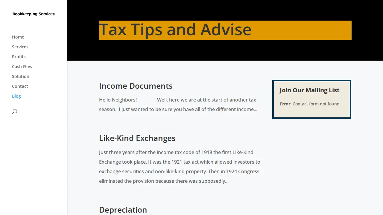 Your Tax Neighbor page
