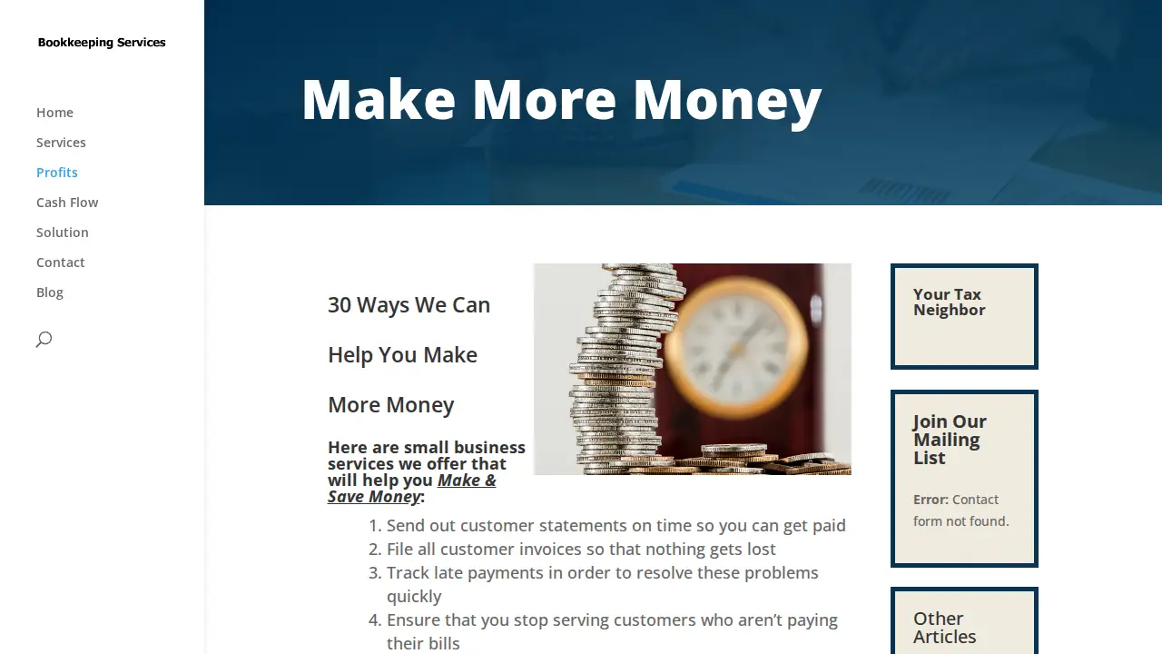 Your Tax Neighbor page