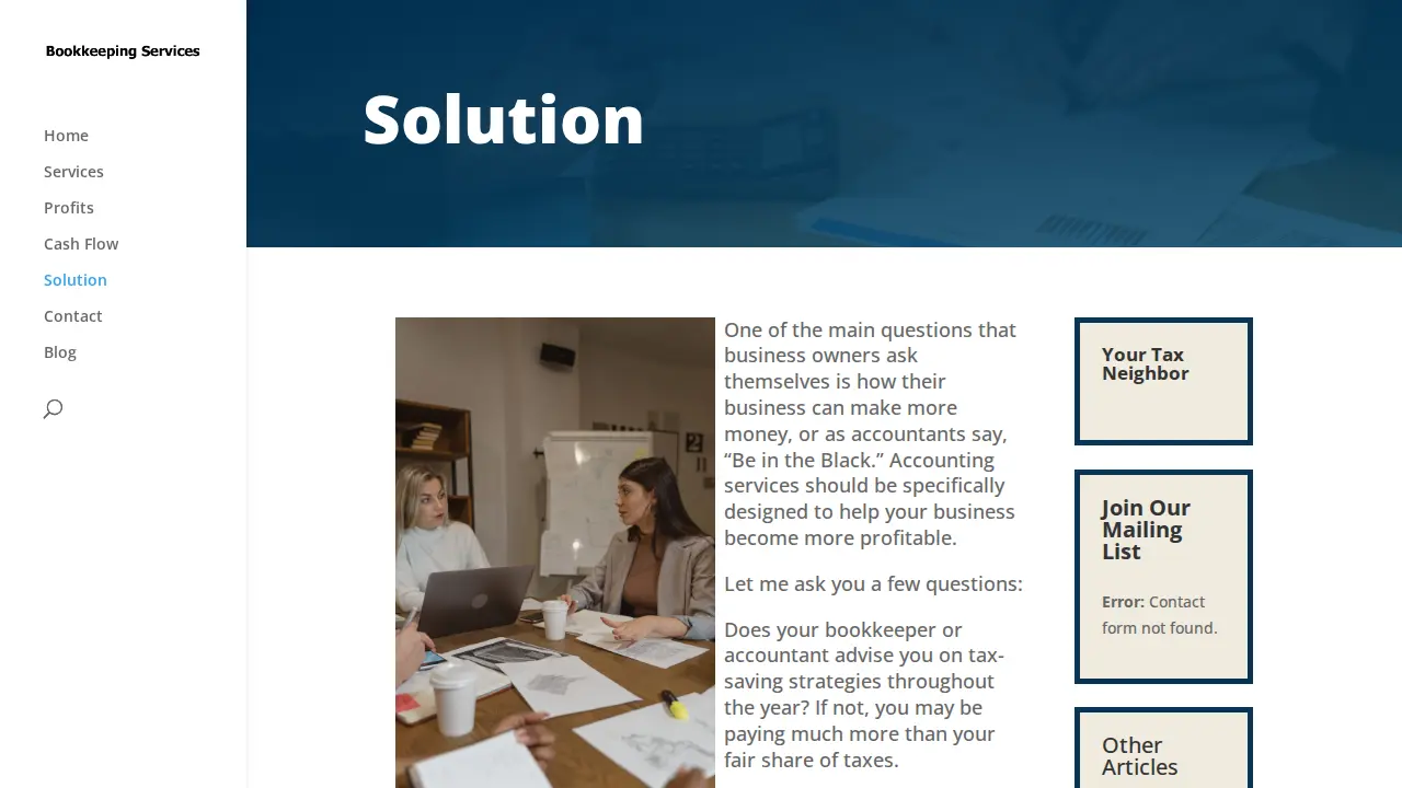 Your Tax Neighbor page
