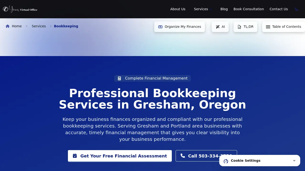 Your Virtual Office page