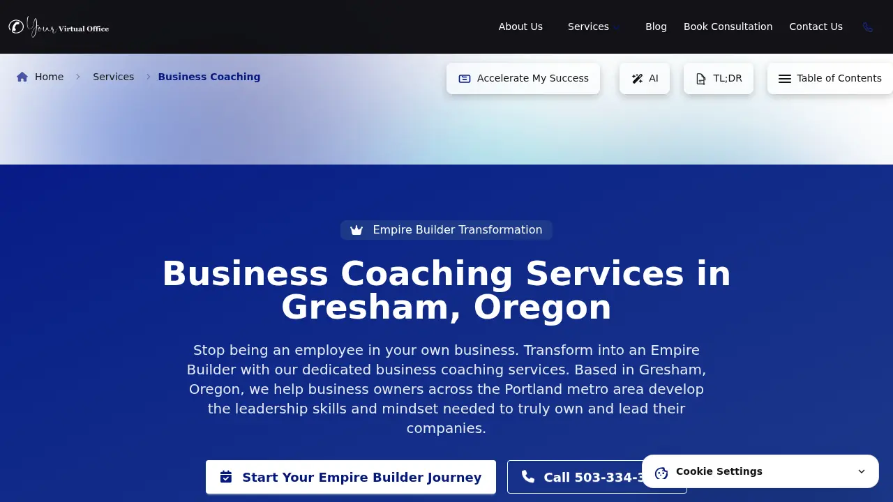 Your Virtual Office page