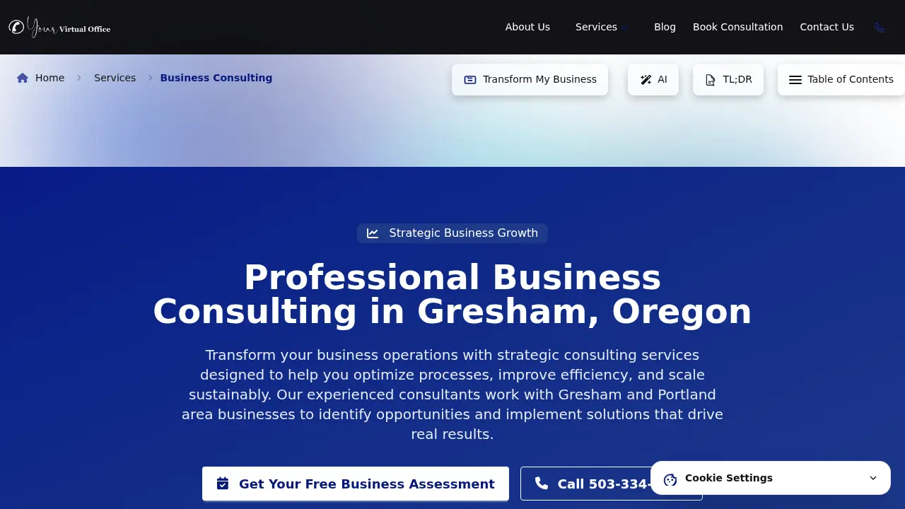 Your Virtual Office page